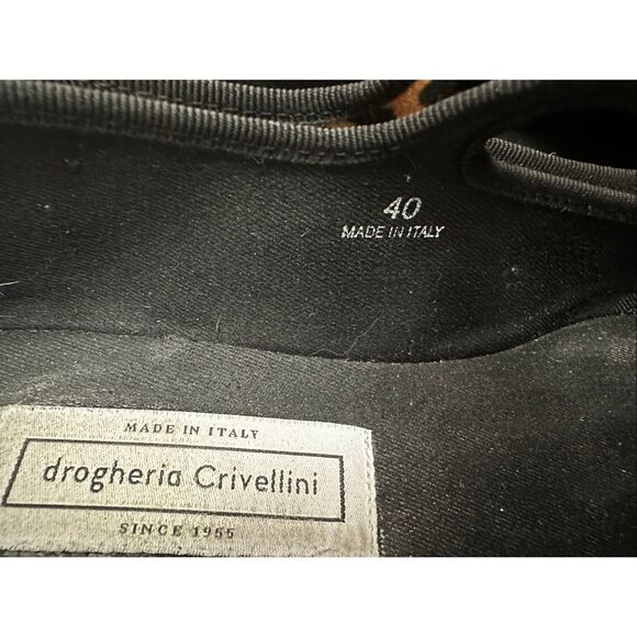 Drogheria Crivellini Square Toe Mary Jane flats in a leopard print EU 40, US 9.5 - Picture 10 of 10